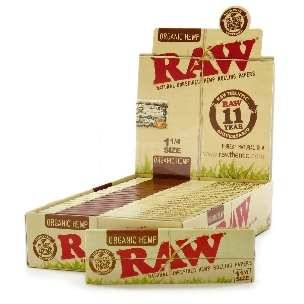 Raw Organic - 1 1/4 Size Rolling Paper thumbnail 3