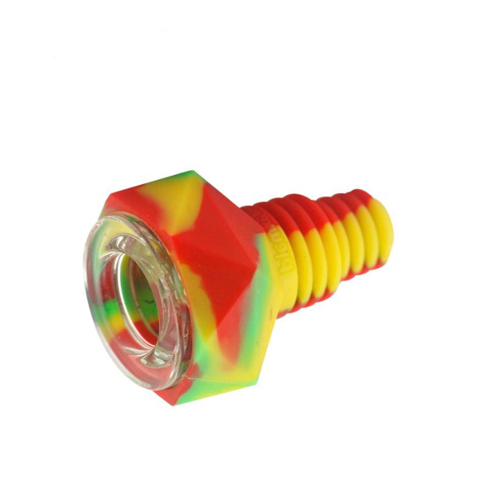 Waxmaid Universal 14mm & 18mm Joint, Diamond Bowl-Silicone & Glass. thumbnail 2