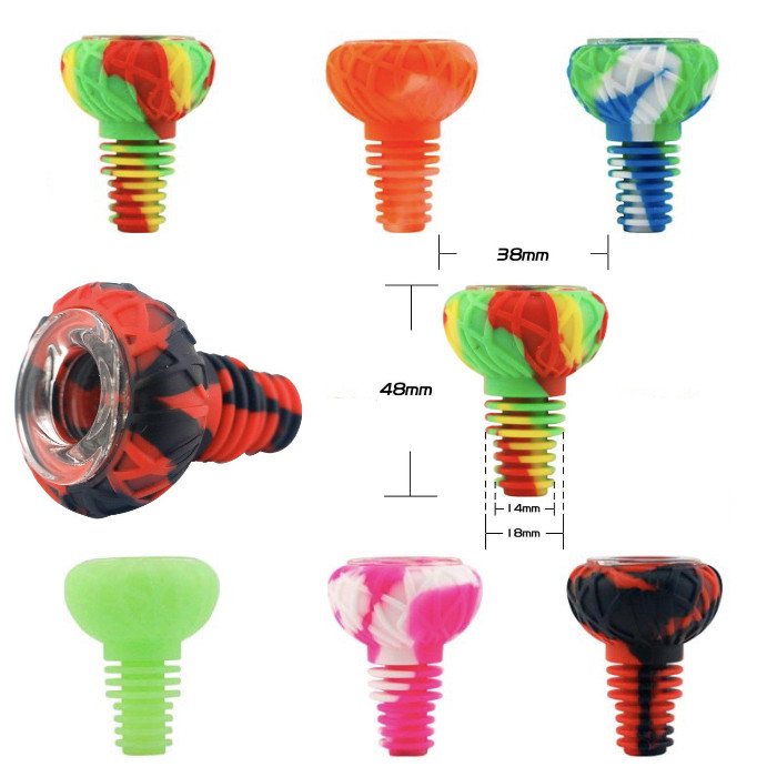 Waxmaid Universal 14mm & 18mm Joint, Bird Nest Bowl-Silicone & Glass thumbnail 11