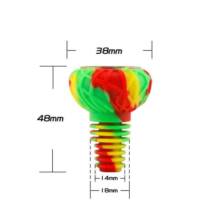 Waxmaid Universal 14mm & 18mm Joint, Bird Nest Bowl-Silicone & Glass thumbnail 4