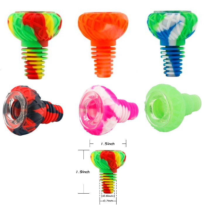 Waxmaid Universal 14mm & 18mm Joint, Bird Nest Bowl-Silicone & Glass thumbnail 2