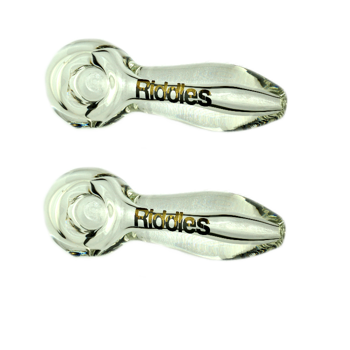 Riddles - 4.5" Clear - Hefty Extra Strong Hand Pipe thumbnail 2