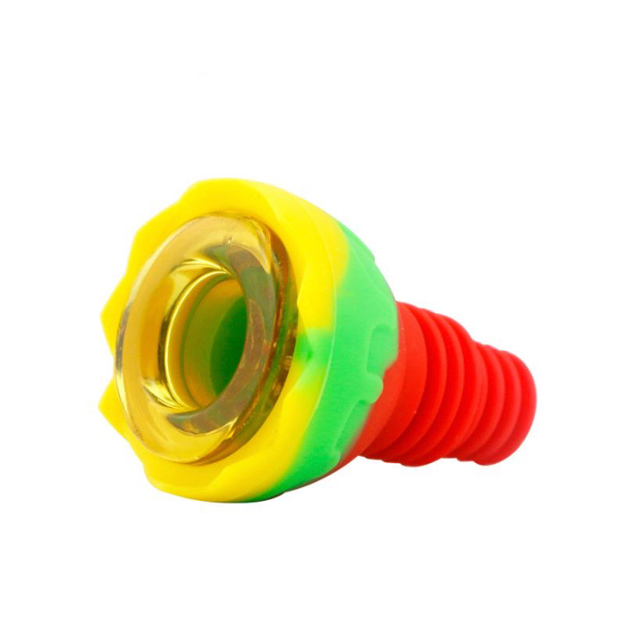 Waxmaid Universal 14mm & 18mm Joint, Egg Bowl-Silicone & Glass. thumbnail 9