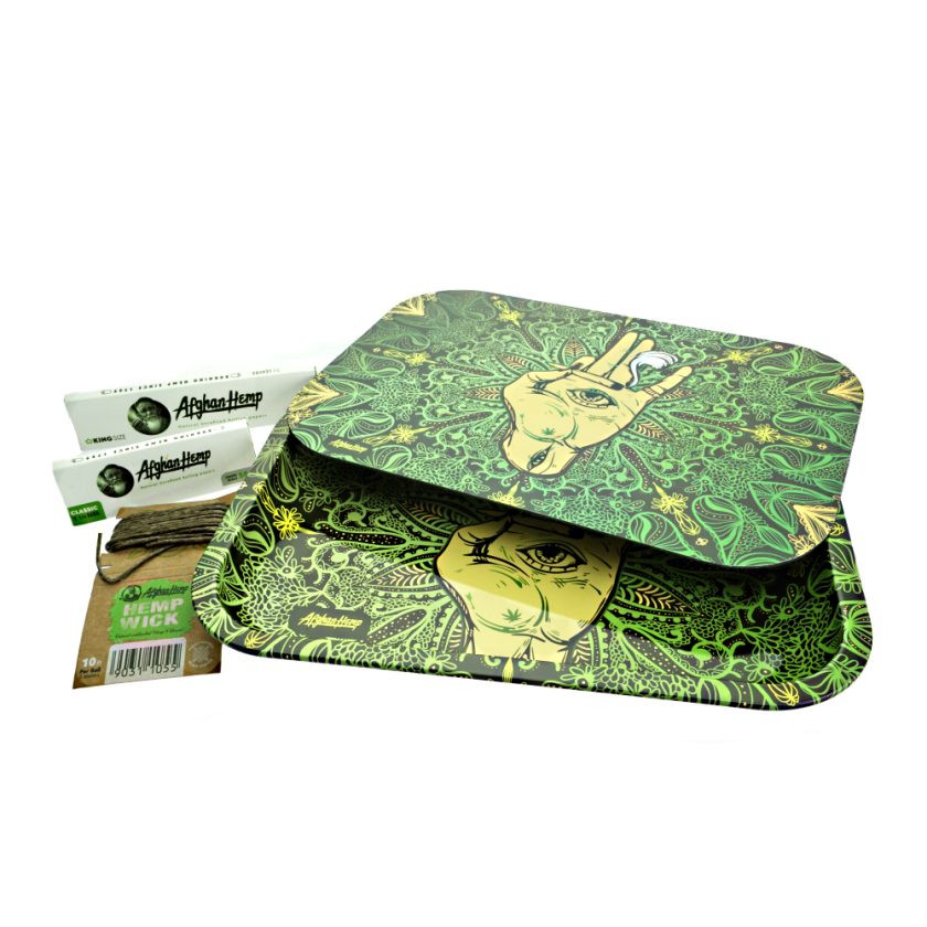 Afghan Hemp Magnetic Rolling Tray Set- 2 of Each Style-  6ct. thumbnail 2