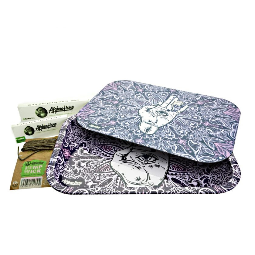 Afghan Hemp Magnetic Rolling Tray Set- 2 of Each Style-  6ct. thumbnail 4