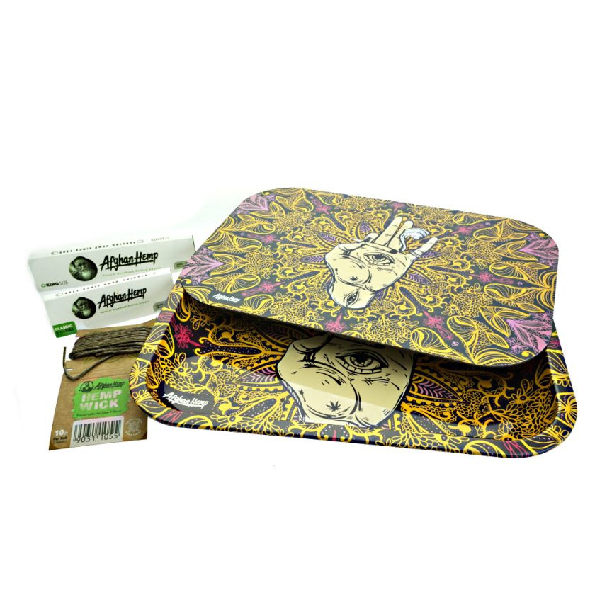 Afghan Hemp Magnetic Rolling Tray Set- 2 of Each Style-  6ct. thumbnail 3