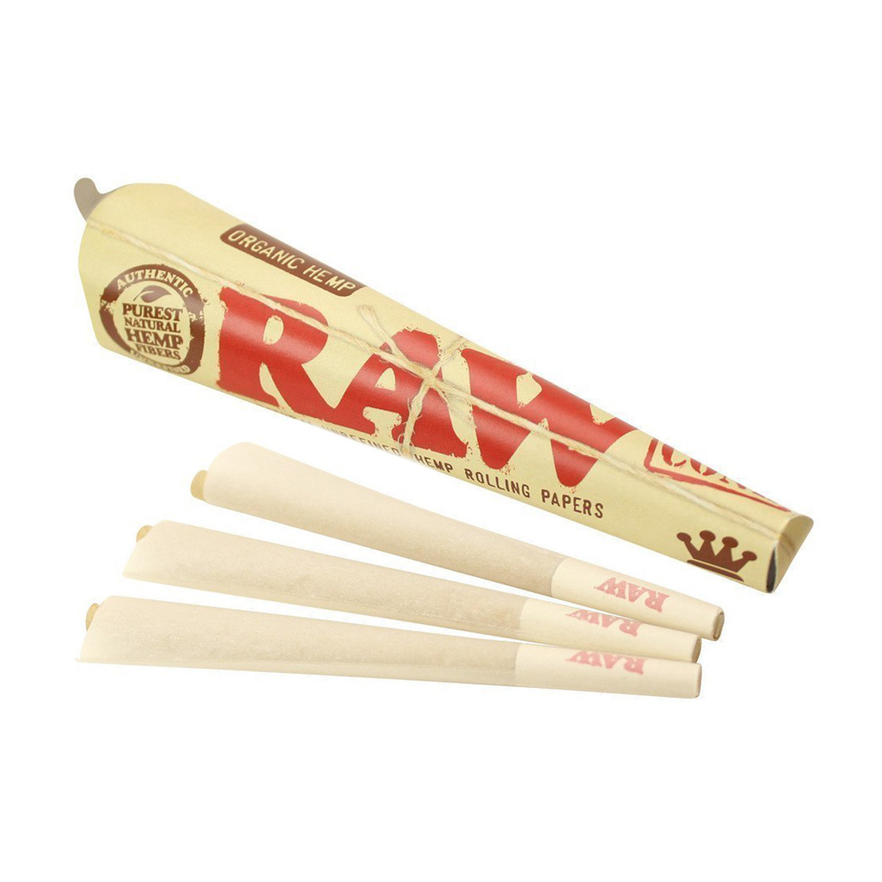 RAW - ORGANIC HEMP CONE - KING SIZE DISPLAY - 3CT thumbnail 2