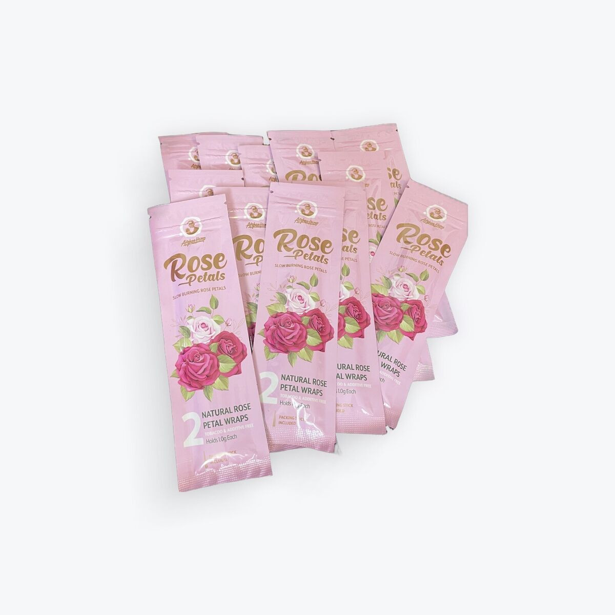 AFGHAN HEMP - SLOW BURNING ROSE PETAL WRAPS - ROSE PETALS 25 PACK thumbnail 4