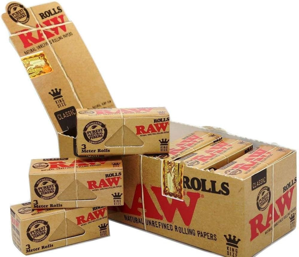 RAW - CLASSIC - ROLLS - KING SIZE - 12 PER BOX