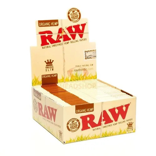 RAW - ORGANIC HEMP - KING SIZE - 50 PER BOX thumbnail 2
