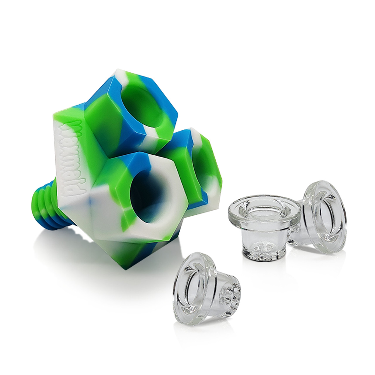 WAXMAID - TRIPLETS - SILICONE + GLASS BOWL - 12 IN DISPLAY