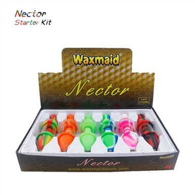 WAXMAID - SILICONE + GLASS NECTAR COLLECTOR DISPLAY - 6 IN DISPLAY