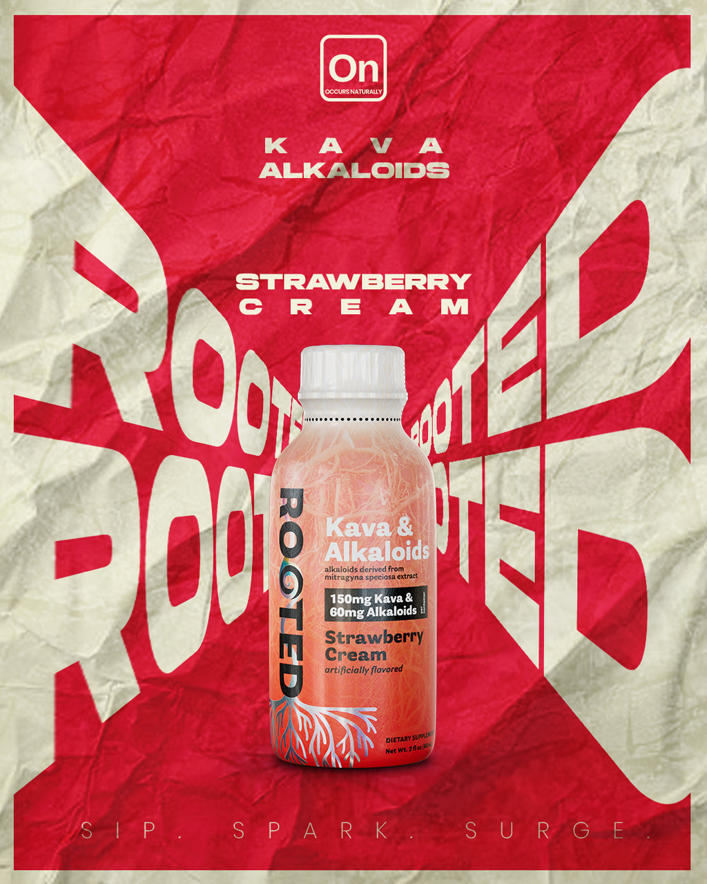 ROOTED - KAVA & ALKALOIDS - DISPLAY OF 12 BOTTLES thumbnail 2