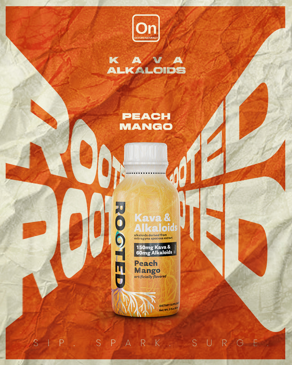 ROOTED - KAVA & ALKALOIDS - DISPLAY OF 12 BOTTLES thumbnail 3