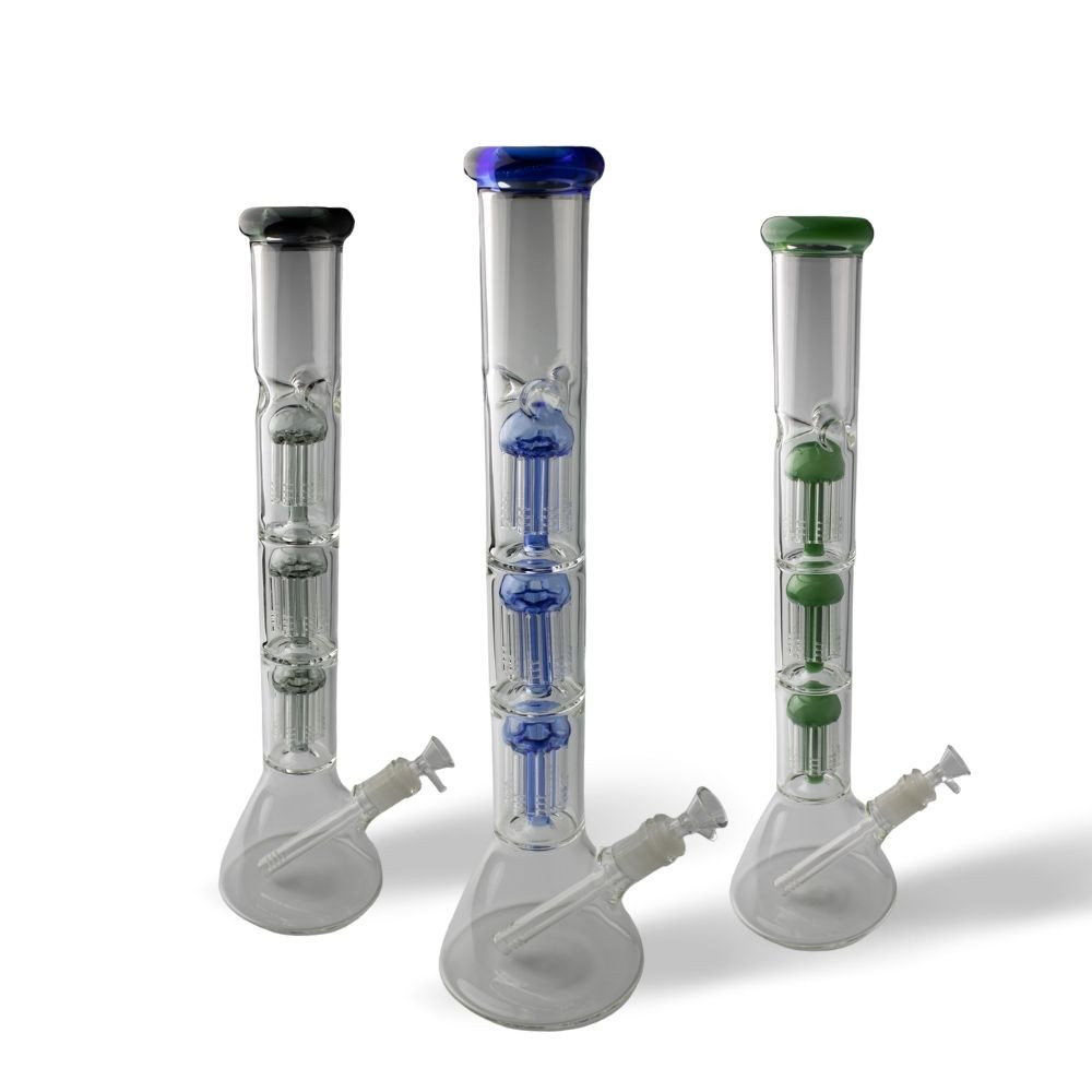 5mm – 18” Triple Tree Perc Classic Beaker W/ Ice Pinch