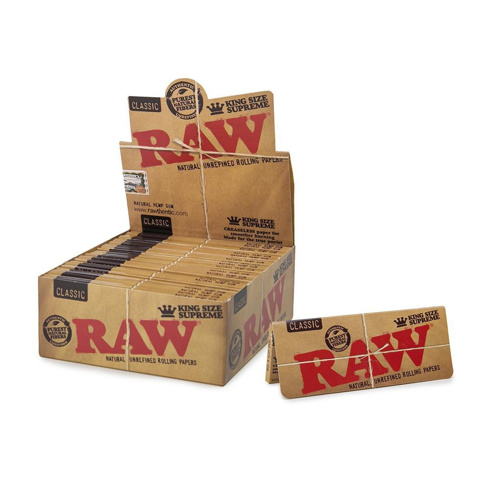 RAW Classic King Size Supreme Rolling Paper - 24ct thumbnail 2