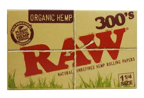 RAW ORGANIC 1 1/4 300 ROLLING PAPER 300's 40 PACK - 1 BOX thumbnail 10