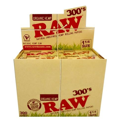 RAW ORGANIC 1 1/4 300 ROLLING PAPER 300's 40 PACK - 1 BOX thumbnail 9