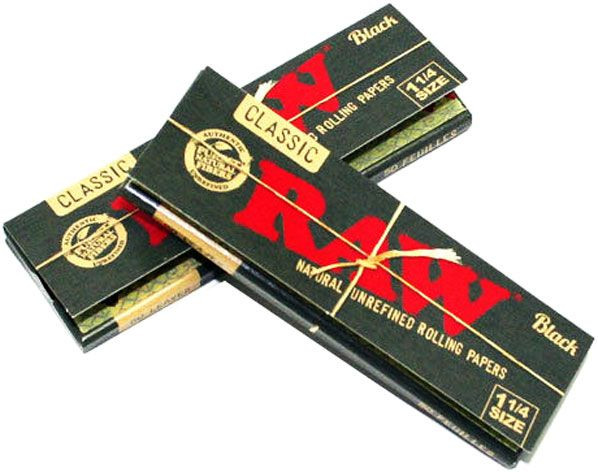 RAW Black 1 1/4 Rolling Papers - 24 Booklets thumbnail 6