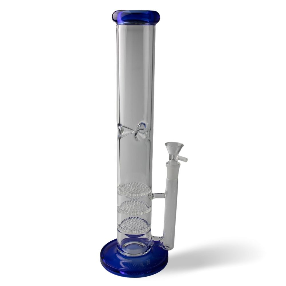 5mm - 14” Straight Tube Triple Honeycomb W/ Ice Pinch - Ice Catcher thumbnail 2