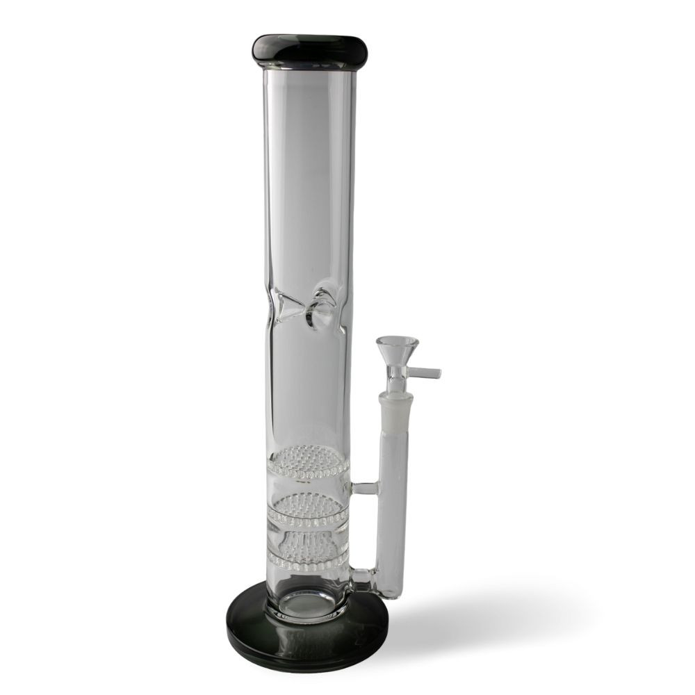 5mm - 14” Straight Tube Triple Honeycomb W/ Ice Pinch - Ice Catcher thumbnail 3