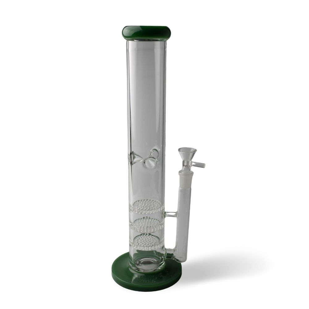 5mm - 14” Straight Tube Triple Honeycomb W/ Ice Pinch - Ice Catcher thumbnail 4