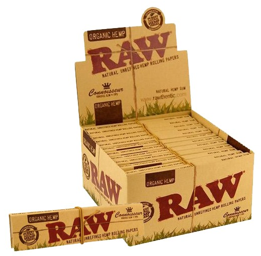 Raw Organic Connoisseur King Size Slim with Tips Rolling Paper | Box of 24 Packs thumbnail 2