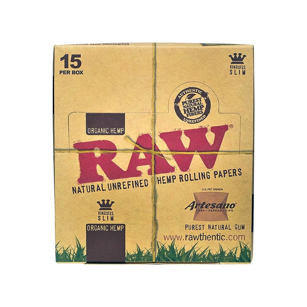 Raw Organic Artesano King Size Slim + Tips & Paper Rolling Tray thumbnail 7