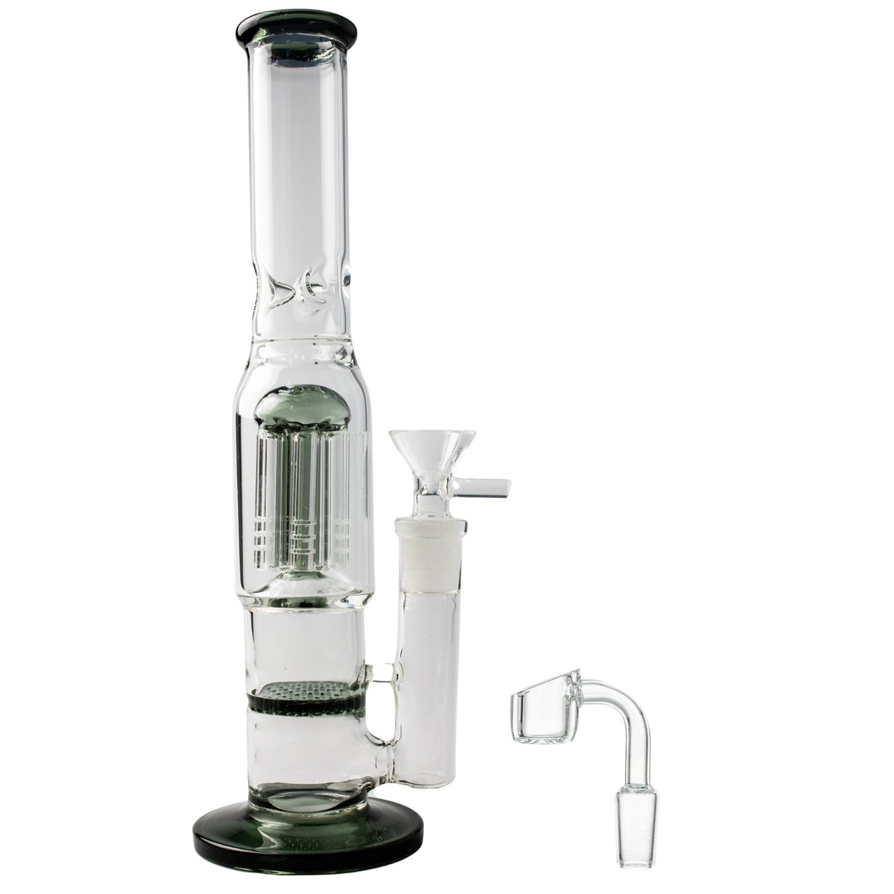 5mm – 10” Double Perc Straight Tube *Combo thumbnail 3