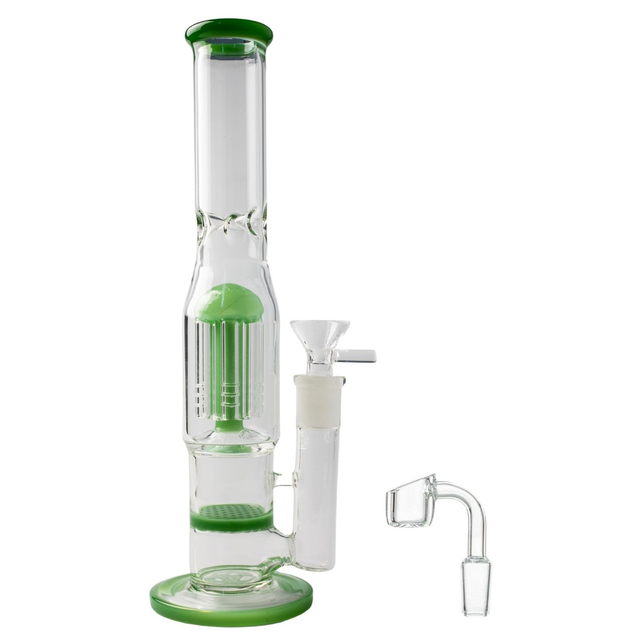 5mm – 10” Double Perc Straight Tube *Combo thumbnail 4