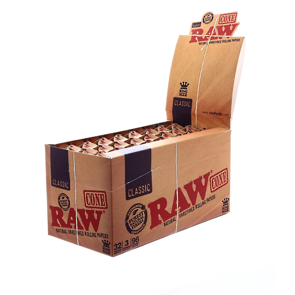 Raw Classic - Natural - Paper Cones - 3-Ct - King Size thumbnail 2