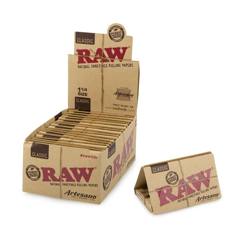 RAW Organic Artesano 1¼ Size Rolling Papers with Tips| 15 Packs thumbnail 4