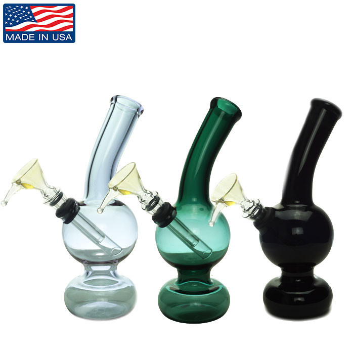 6.5″ USA Assorted Bent Neck Mini Bubble Round Base - 1 PC thumbnail 3