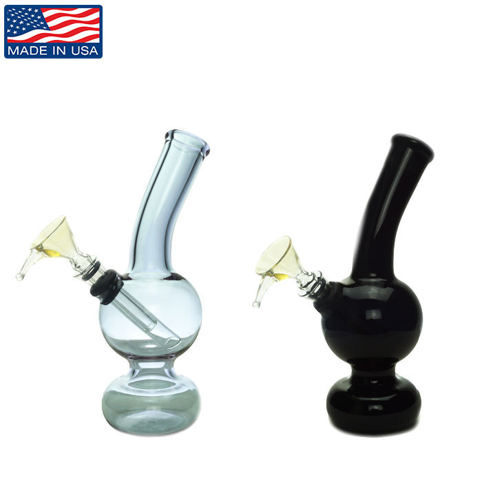 6.5″ USA Assorted Bent Neck Mini Bubble Round Base - 1 PC thumbnail 2