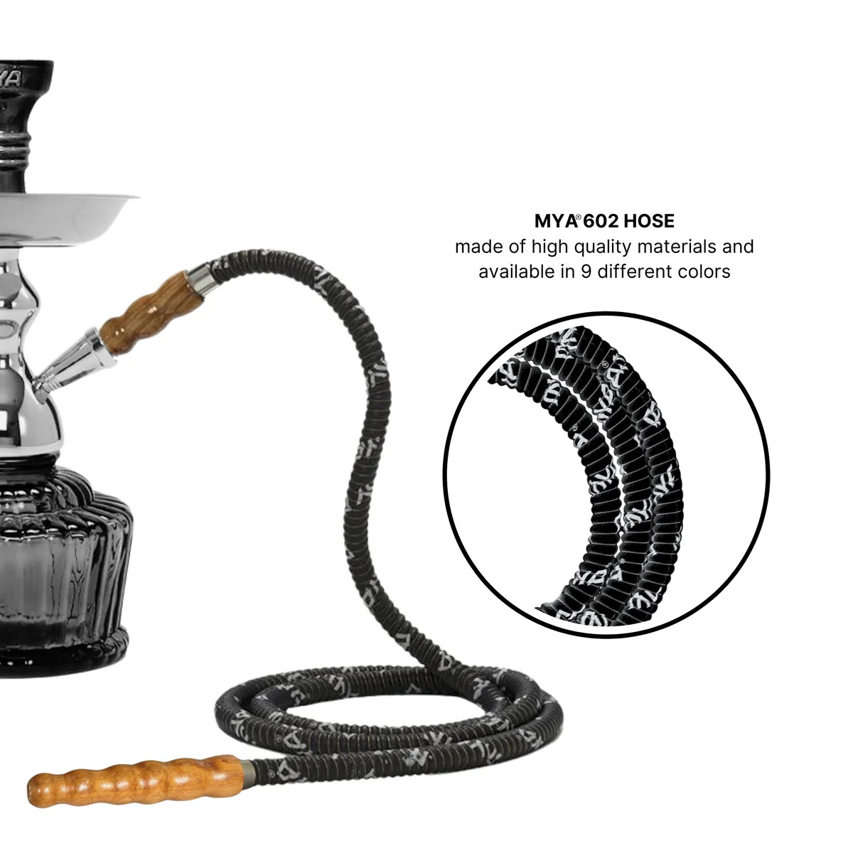MYA Brand Hookah Hose with Wooden Tip thumbnail 9