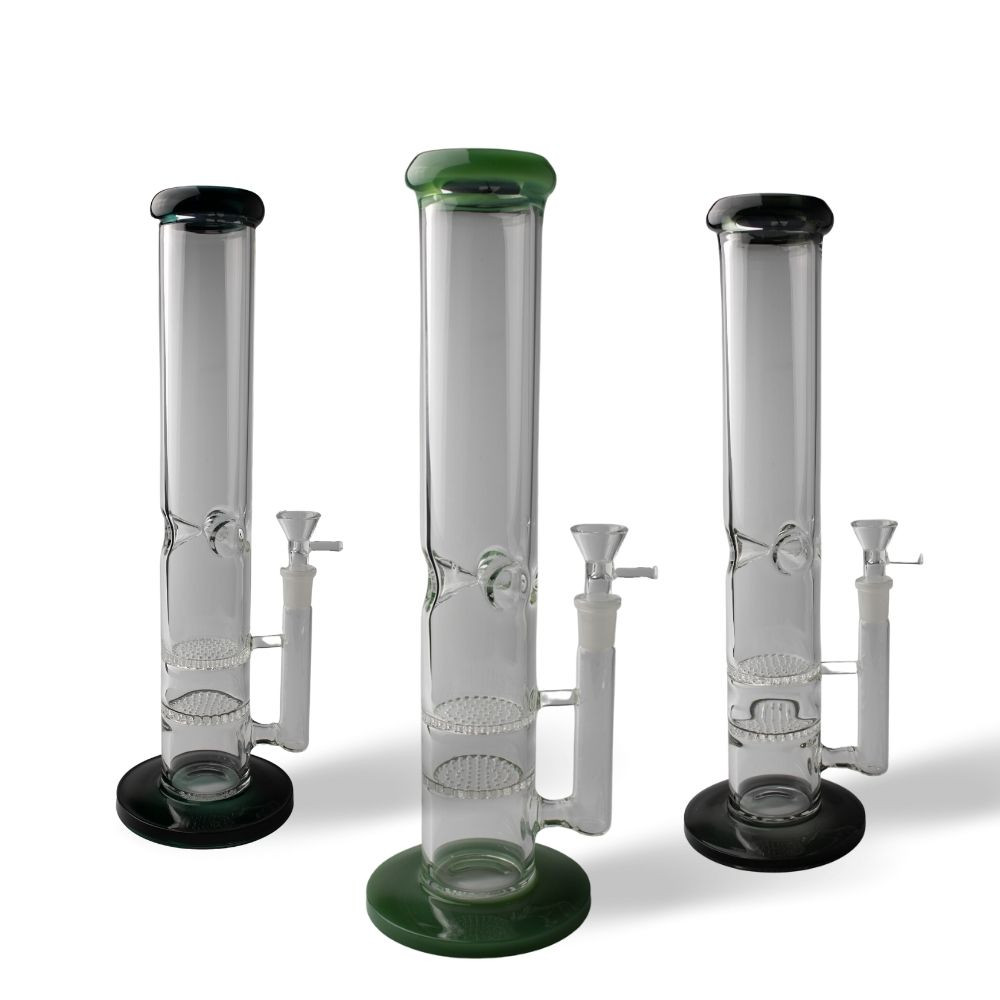 5mm - 13” Straight Tube Double Honeycomb W/ Ice Pinch - Ice Catcher - View 1