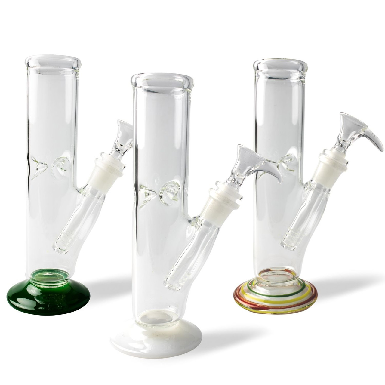 8"- 5mm USA Straight Ice Catcher - Ice Pinch - Glass on Glass - View 1