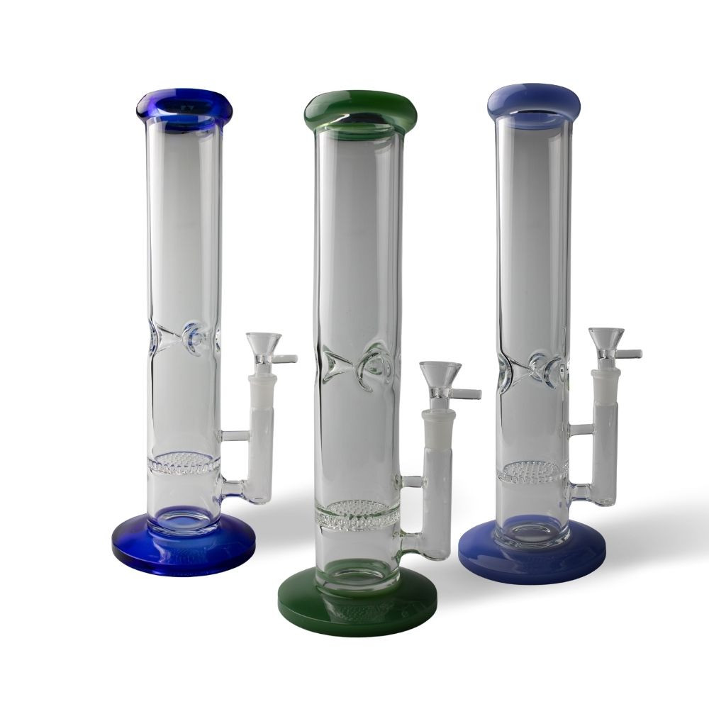 5mm - 12” Straight Tube Single Honeycomb W/ Ice Pinch - Ice Catcher - View 1